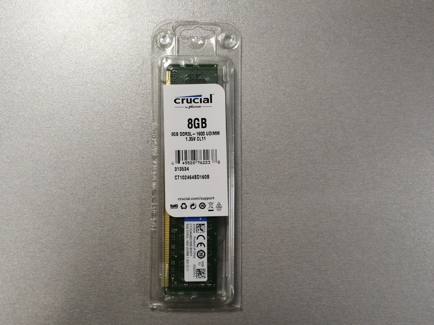 Оперативная память DDR3L Crucial CT102464BD160B 8GB Оперативная память DDR3L Crucial CT102464BD160B 8GB